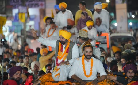 Mann campaigned for Meet Hayer in Malerkotla, asked the people of Malerkotla to support the AAP like 2014 and 2019